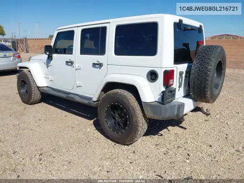 2016 Jeep Wrangler Unlimited Sahara VIN 1C4BJWEG8GL216721 фото 4
