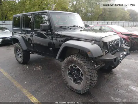 1C4BJWDG9GL323794 — 2016 Jeep Wrangler, Передняя часть, фото до ремонта