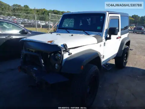 2017 Jeep Wrangler Sport 4X4 VIN 1C4AJWAG6HL530788 фото 3