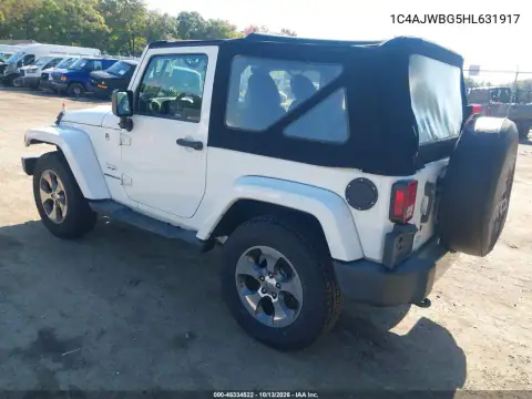 1C4AJWBG5HL631917 — 2017 Jeep Wrangler, фото 4 с аукциона IAAI, Передняя часть