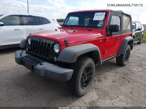1C4GJWAGXHL710172 — 2017 Jeep Wrangler, фото 3 с аукциона IAAI 19.10.2026, Естественный износ