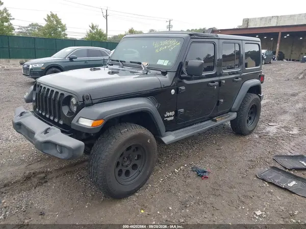 1C4HJXDG6JW111232 — 2018 Jeep Wrangler, фото 2 с аукциона IAAI, Задняя часть