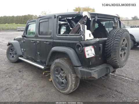2018 Jeep Wrangler Unlimited Sport 4X4 VIN 1C4HJXDG3JW305183 фото 3