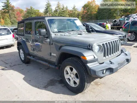 1C4HJXDG2KW633471 — 2019 Jeep Wrangler, Передний левый, фото до ремонта