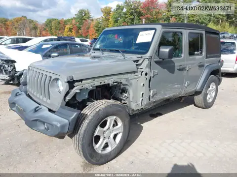 2019 Jeep Wrangler Unlimited Sport S 4X4 VIN 1C4HJXDG2KW633471 фото 3