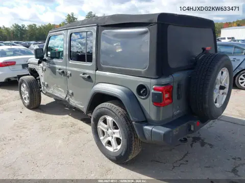 2019 Jeep Wrangler Unlimited Sport S 4X4 VIN 1C4HJXDG2KW633471 фото 4