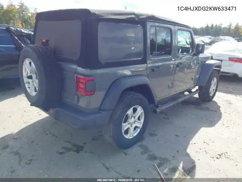 2019 Jeep Wrangler Unlimited Sport S 4X4 VIN 1C4HJXDG2KW633471 фото 5