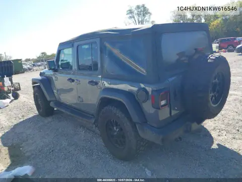 2019 Jeep Wrangler Unlimited Sport S 4X4 VIN 1C4HJXDN1KW616546 фото 4