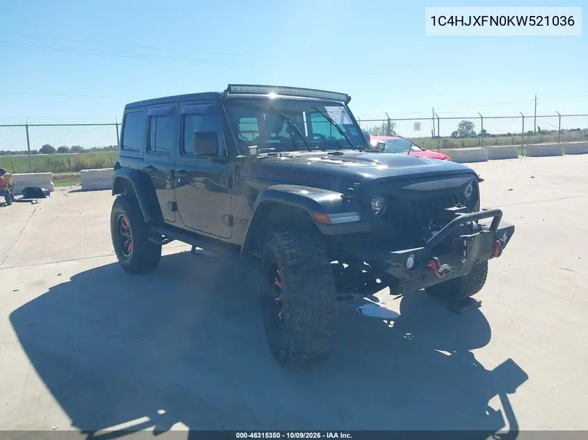 2019 Jeep Wrangler Unlimited Rubicon 4X4 VIN 1C4HJXFN0KW521036 фото 1
