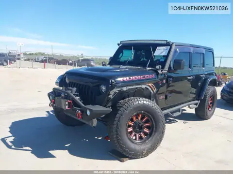 2019 Jeep Wrangler Unlimited Rubicon 4X4 VIN 1C4HJXFN0KW521036 фото 2