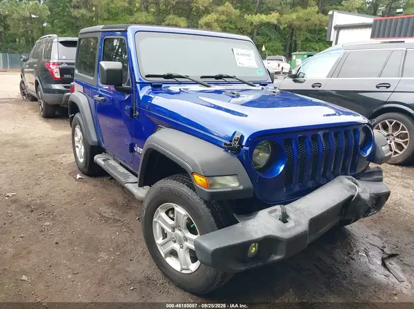 1C4GJXAG8LW286312 — 2020 Jeep Wrangler, Передняя часть (Front End), фото до ремонта