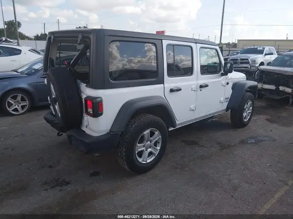 1C4HJXDN9LW157123 — 2020 Jeep Wrangler, фото 4 с аукциона IAAI, Задняя часть