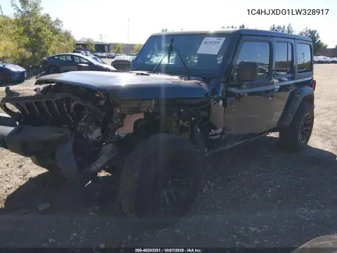 2020 Jeep Wrangler Unlimited Sport S 4X4 VIN 1C4HJXDG1LW328917 фото 3