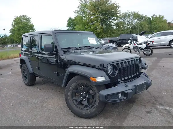 1C4HJXDN1MW681304 — 2021 Jeep Wrangler, Передняя часть (Front End), фото до ремонта