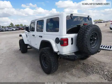 1C4HJXFG1MW514391 — 2021 Jeep Wrangler, фото 4 с аукциона IAAI, Передняя часть
