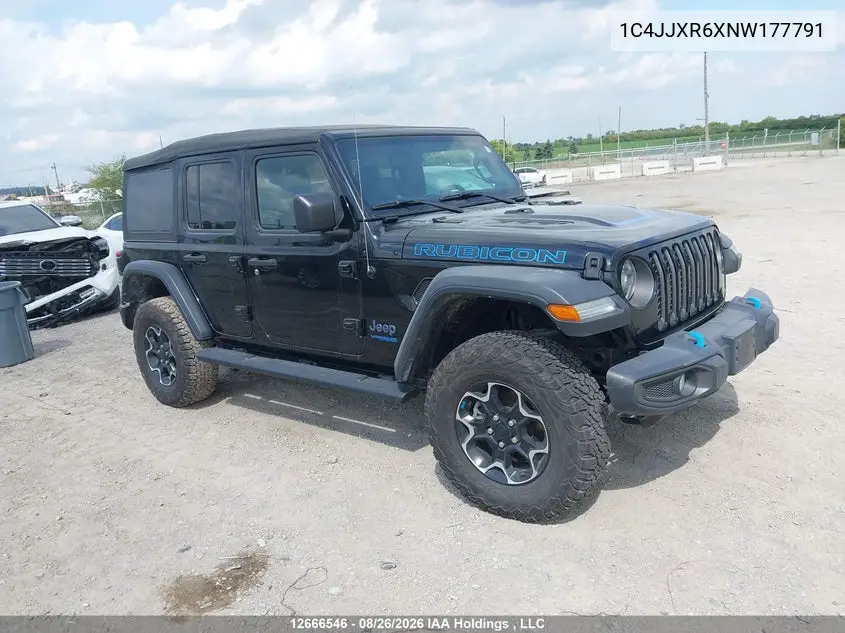 2022 Jeep Wrangler VIN 1C4JJXR6XNW177791 фото 2