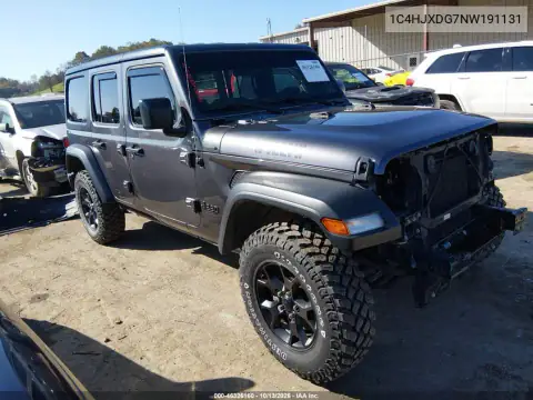 1C4HJXDG7NW191131 — 2022 Jeep Wrangler, Передняя часть, фото до ремонта