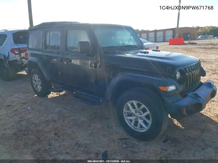 2023 Jeep Wrangler 4-Door Sport S 4X4 VIN 1C4HJXDN9PW671768 фото 1
