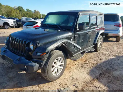 2023 Jeep Wrangler 4-Door Sport S 4X4 VIN 1C4HJXDN9PW671768 фото 2