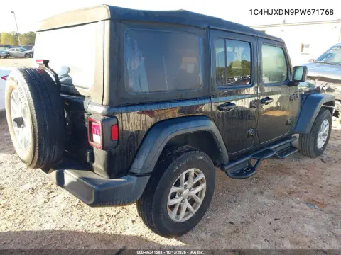 2023 Jeep Wrangler 4-Door Sport S 4X4 VIN 1C4HJXDN9PW671768 фото 4