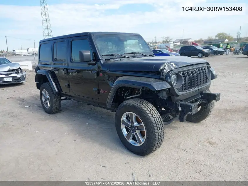 2024 Jeep Wrangler Rubicon VIN 1C4RJXFG0RW153408 фото 1