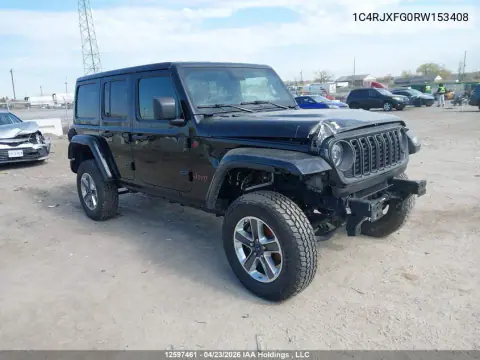 1C4RJXFG0RW153408 — 2024 Jeep Wrangler, Кража, фото до ремонта