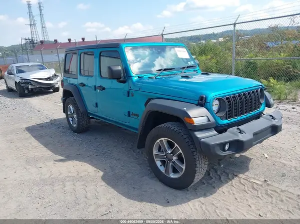 1C4PJXKN3RW237007 — 2024 Jeep Wrangler, Передняя часть слева (Left Front), фото до ремонта