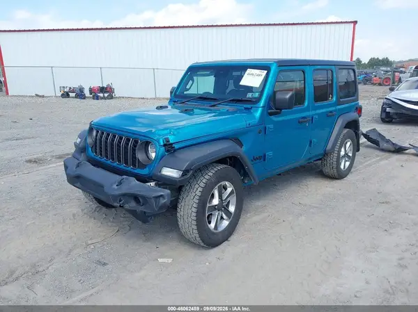 1C4PJXKN3RW237007 — 2024 Jeep Wrangler, фото 2 с аукциона IAAI 13.10.2026, Передняя часть слева