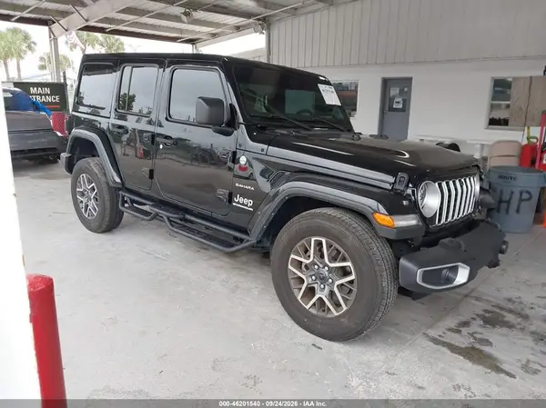 1C4PJXEG3RW366202 — 2024 Jeep Wrangler, Передняя часть слева (Left Front), фото до ремонта