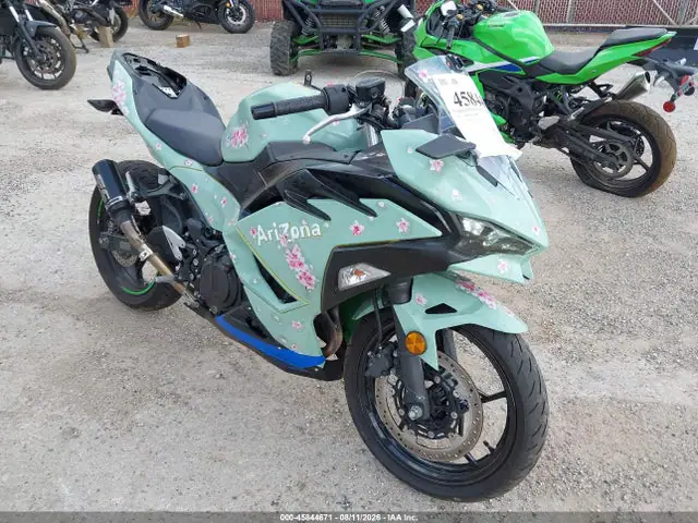 ML5EXGH10SDA45956 — 2025 Kawasaki EX500 H, Передняя часть (Front & Rear), фото до ремонта