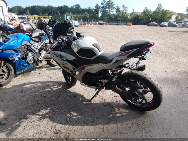 ML5EXGG10SDA69918 — 2025 Kawasaki EX500, фото 3 с аукциона IAAI 30.09.2026, Передняя часть слева