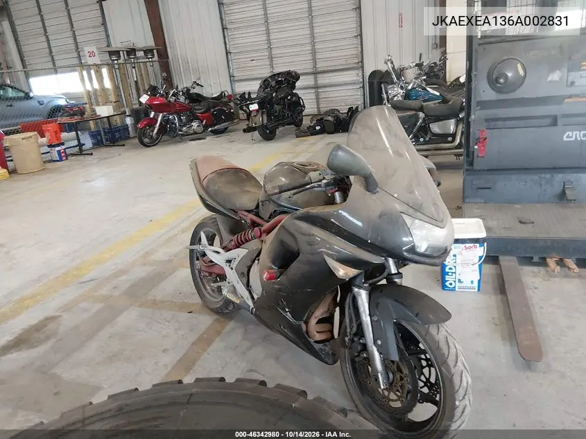 JKAEXEA136A002831 Kawasaki Ninja 2006 — повреждение Естественный износ, фото до ремонта