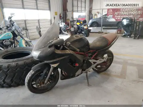 JKAEXEA136A002831 — 2006 Kawasaki Ninja, фото 2 с аукциона IAAI 19.10.2026, Естественный износ