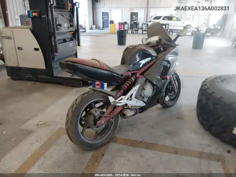 JKAEXEA136A002831 — 2006 Kawasaki Ninja, фото 4 с аукциона IAAI 19.10.2026, Естественный износ