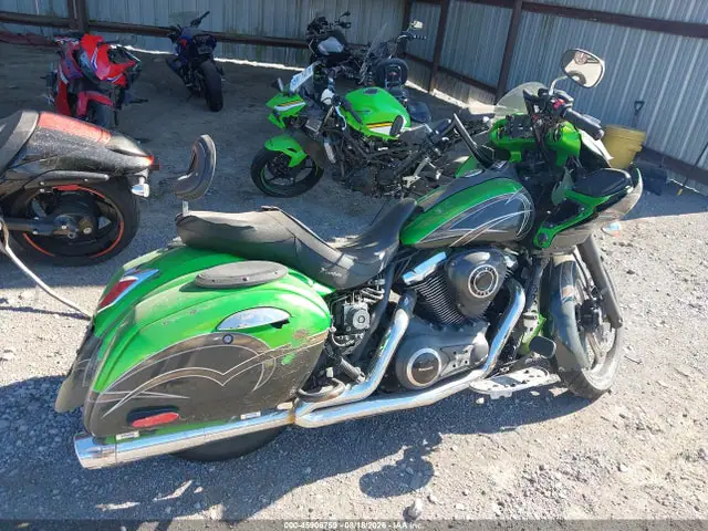JKBVNRK13FA006353 — 2015 Kawasaki VN1700 K, фото 4 с аукциона IAAI 30.09.2026, Передняя часть
