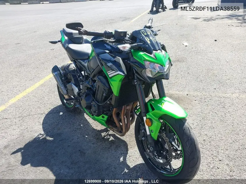 2020 Kawasaki Zr900 F VIN ML5ZRDF11LDA38559 фото 1