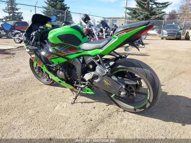 JKBZXJG18PA023625 — 2023 Kawasaki ZX636 K, фото 3 с аукциона IAAI 14.10.2026, Задняя часть слева