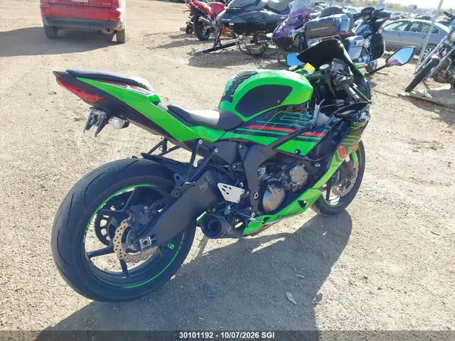 JKBZXJG18PA023625 — 2023 Kawasaki ZX636 K, фото 4 с аукциона IAAI 14.10.2026, Задняя часть слева