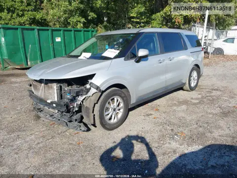 2022 Kia Carnival Mpv Lx Seat Package VIN KNDNB4H37N6113518 фото 3