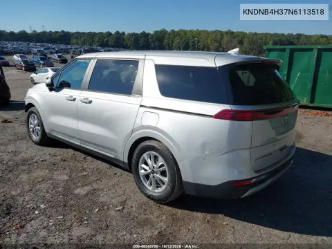 2022 Kia Carnival Mpv Lx Seat Package VIN KNDNB4H37N6113518 фото 4