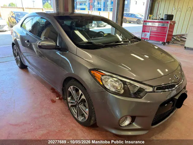 KNAFX6A89G5481907 — 2016 Kia Forte EX, Град (Hail), фото до ремонта