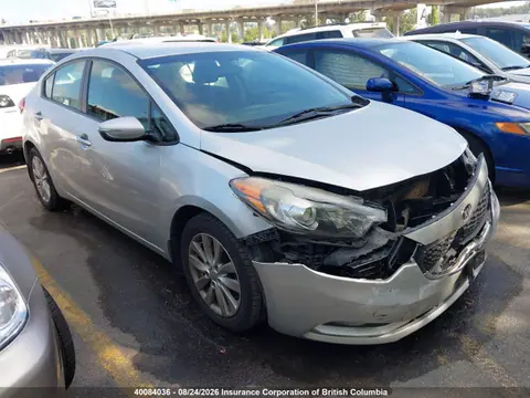 KNAFX4A64E5145422 — 2014 Kia Forte LX, Передняя часть (Front), фото до ремонта