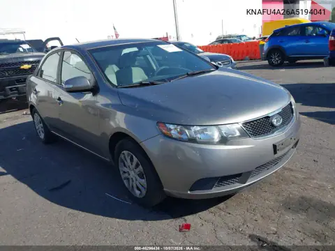 KNAFU4A26A5194041 — 2010 Kia Forte, Кража, фото до ремонта