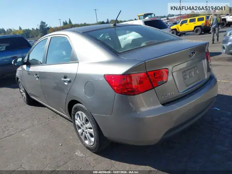 2010 Kia Forte Ex VIN KNAFU4A26A5194041 фото 3
