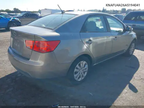 2010 Kia Forte Ex VIN KNAFU4A26A5194041 фото 4