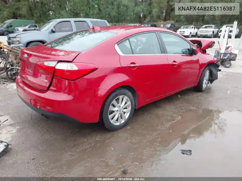 KNAFX4A82E5116387 — 2014 Kia Forte, фото 4 с аукциона IAAI, Передняя часть