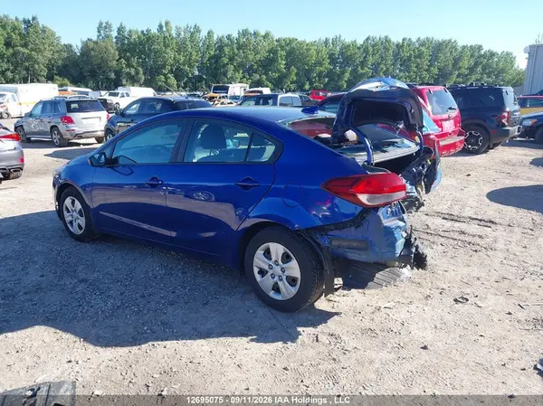 3KPFL4A75HE052439 — 2017 Kia Forte, фото 3 с аукциона IAAI 29.09.2026, Задняя часть