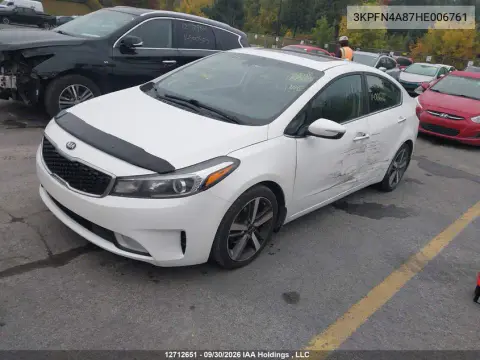2017 Kia Forte Ex/Ex Luxury/Ex+/Sx VIN 3KPFN4A87HE006761 фото 3