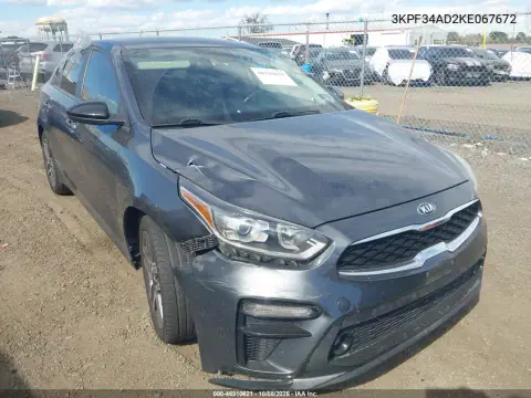 3KPF34AD2KE067672 — 2019 Kia Forte, Передняя часть, фото до ремонта