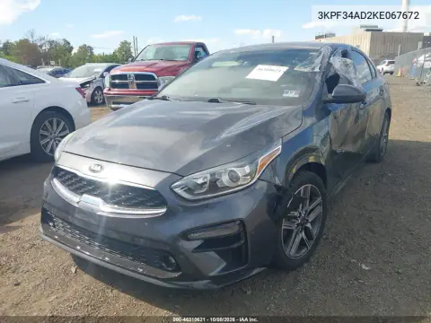 2019 Kia Forte S VIN 3KPF34AD2KE067672 фото 2
